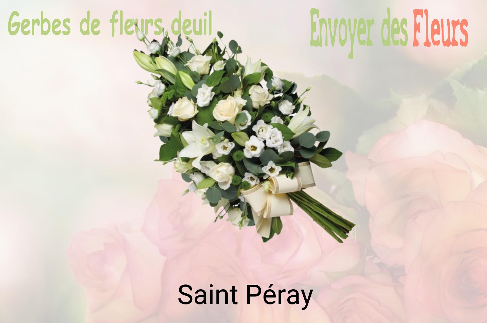 Gerbe de fleurs de deuil livrée à Saint-Péray